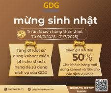 🎉 MỪNG SINH NHẬT GDG COMPANY – TRI ÂN KHÁCH HÀNG THÂN THIẾT 🎉